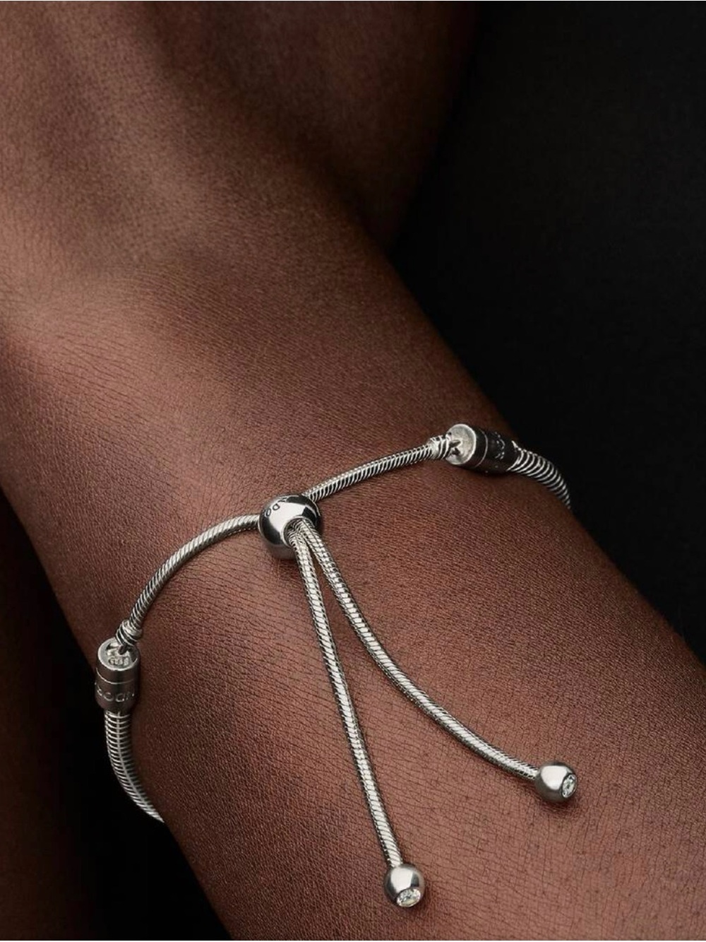 Pandora Sterling Silver Adjustable Slider Bracelet - Silver